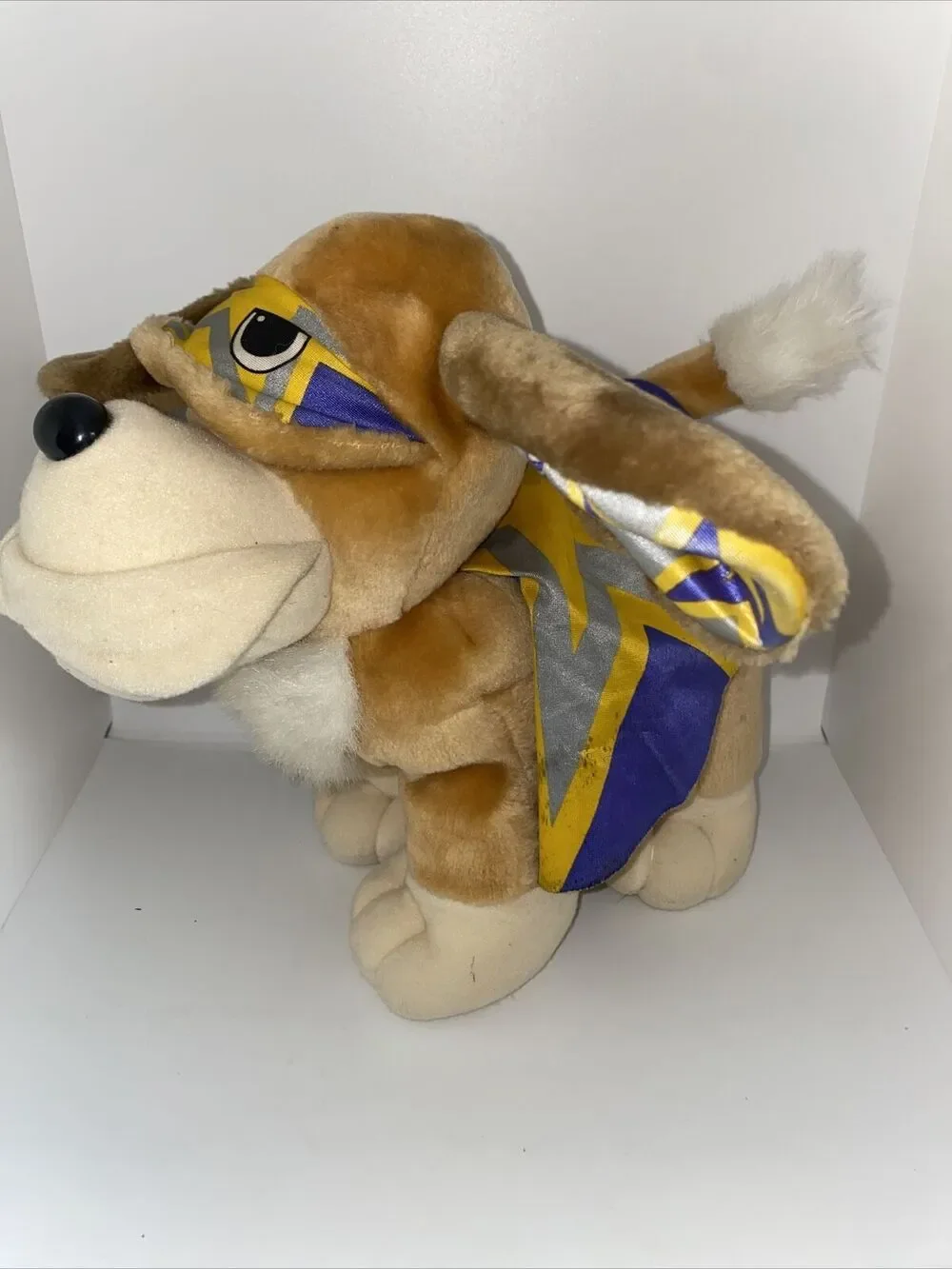 Vintage 1991 Tonka Pooch Patrol Puppy Dog Plush Stuffed Animal Toy w/ Cape 90s